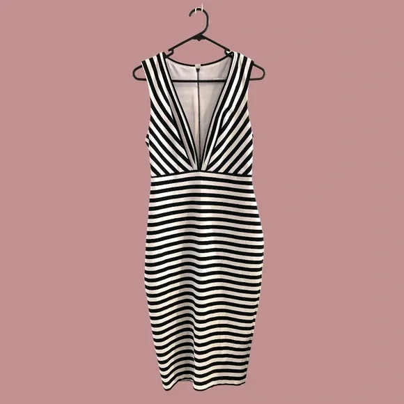 Bec & Bridge Seven Wonder Deep V Pencil Dress - Picture 4 of 11